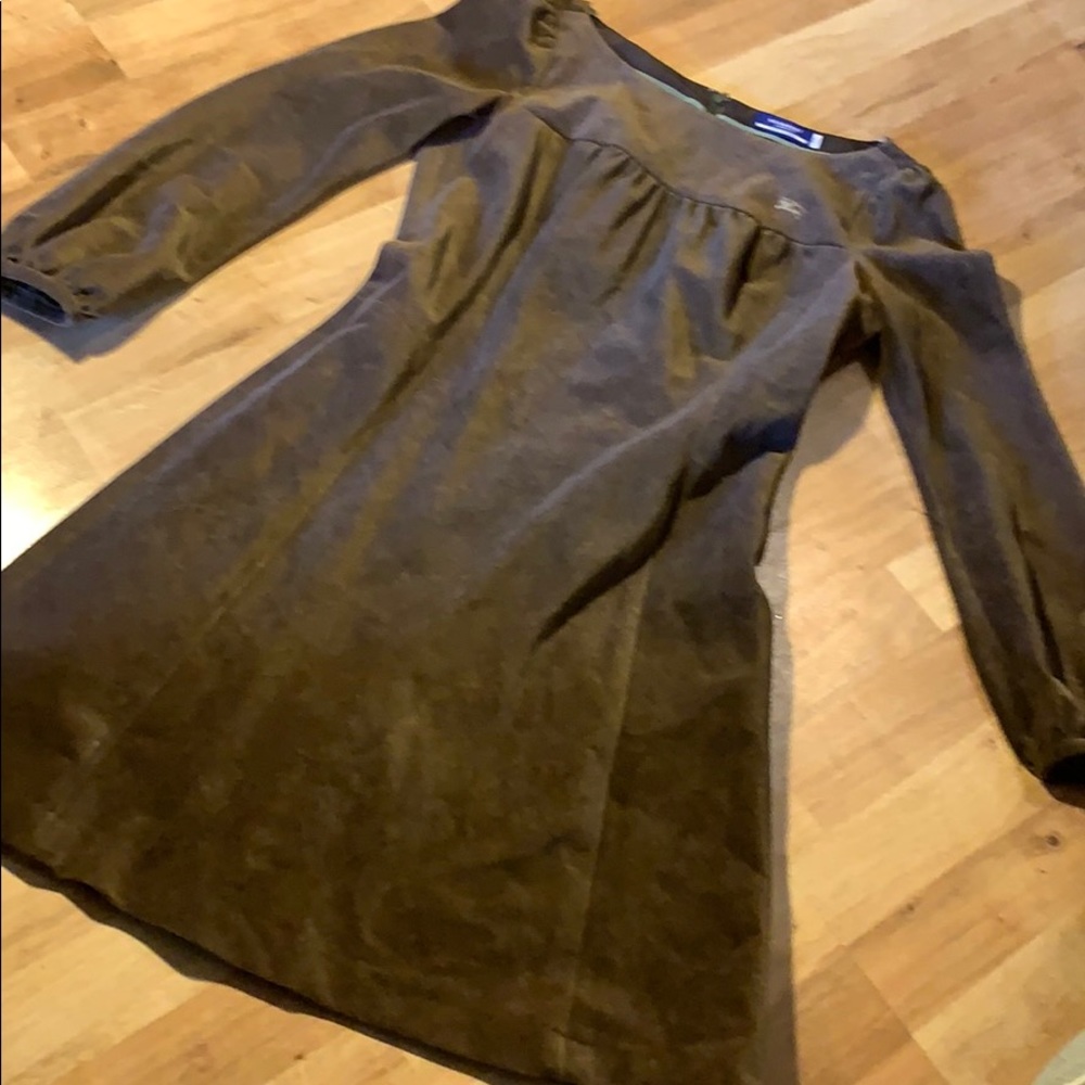 Burberry blue label velvet brown dress
